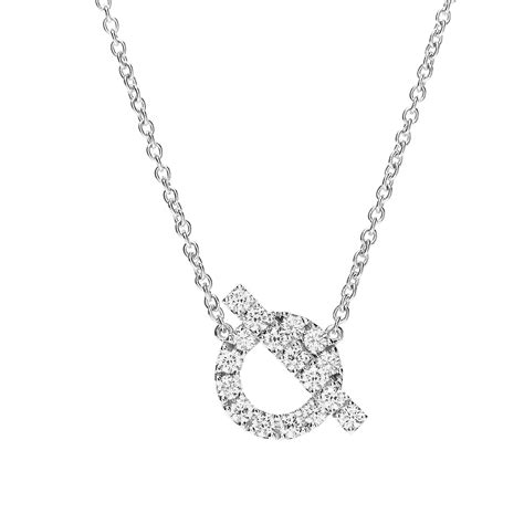 5mm hermes link 18 white gold chain necklace|hermes jewelry for women.